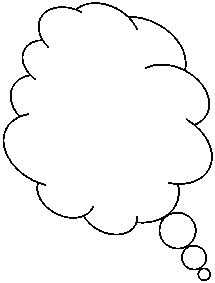 Thought Bubble: Cloud: 